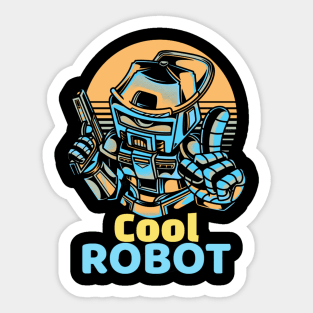 Cool Robot Sticker